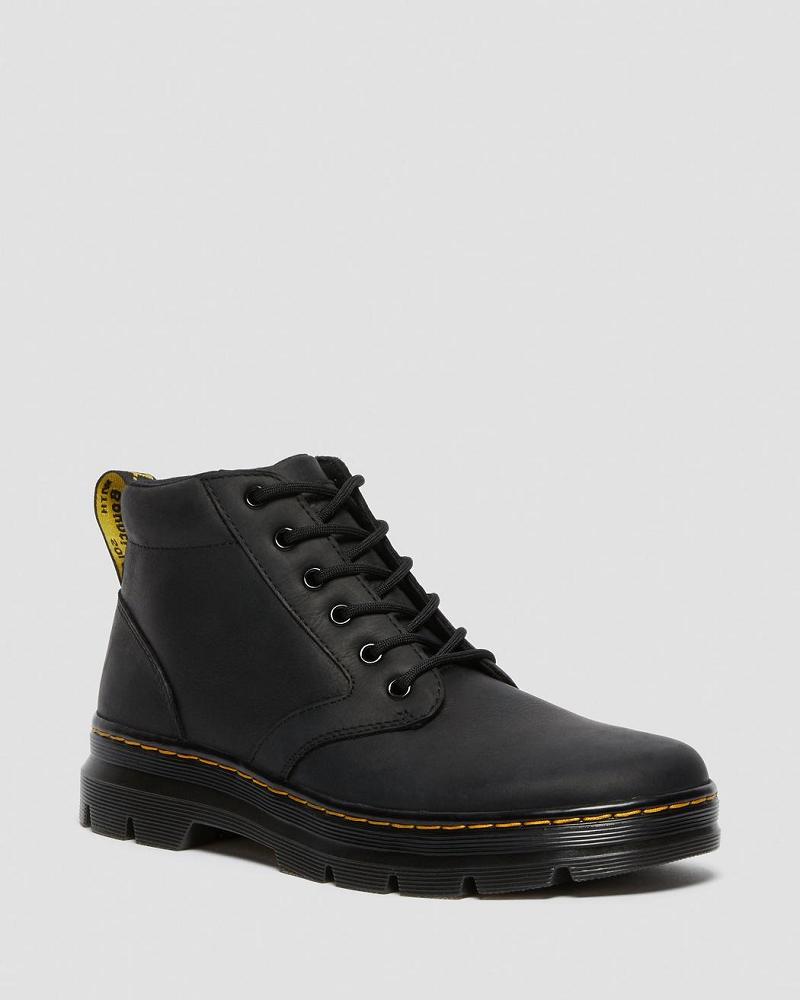 Men\'s Dr Martens Bonny Leather Ankle Boots Black | AU 435ZUT